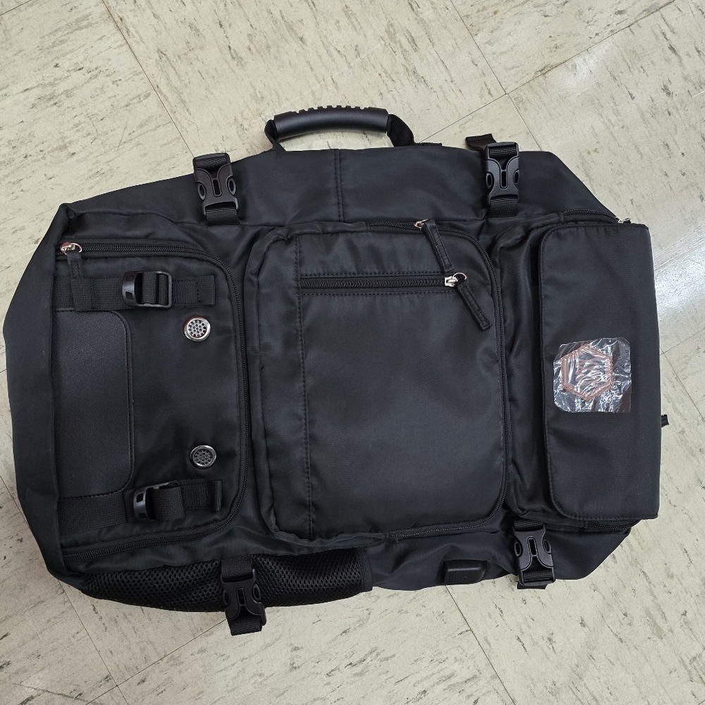 Kaka 2070 Black Backpack Men's Travel Tote